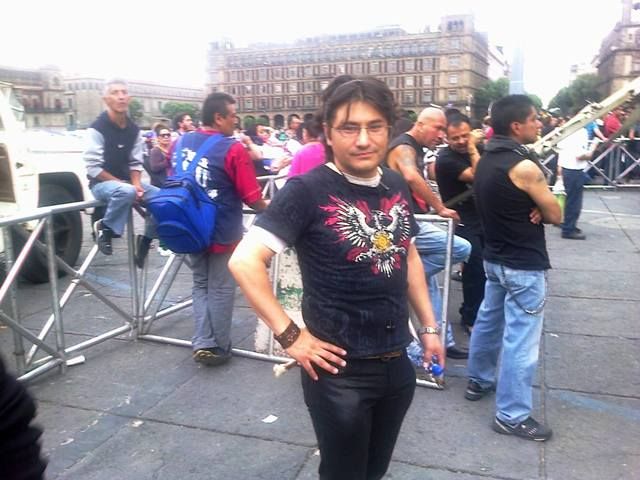 Canelo Kot Previo al Concierto por la Educación del Zócalo de la Ciudad de México.